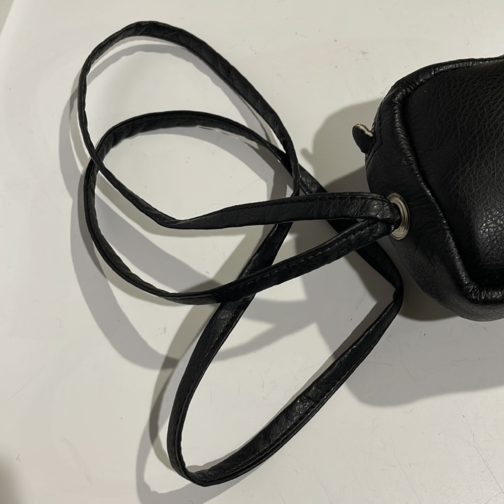 Ecote Beaded & Embroidered Faux Black Leather Crossbody Bag - NWT - Picture 9 of 9